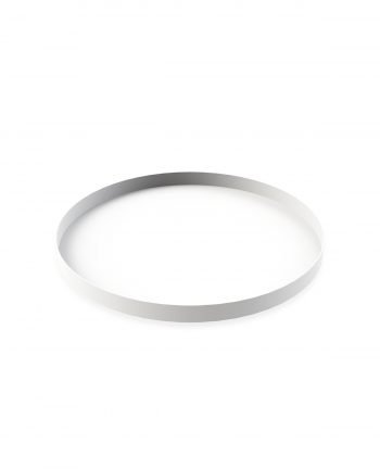 Tablett Rund, White