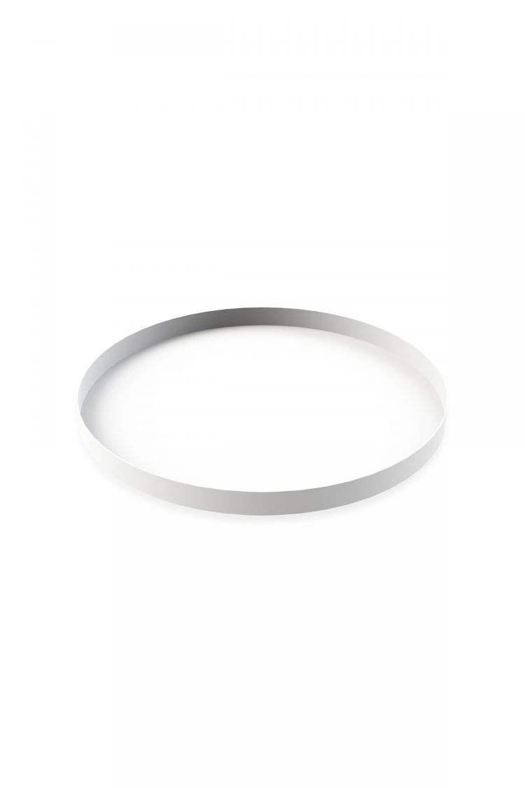Tablett Rund, White