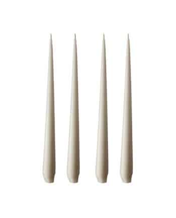 Stabkerze 4er, Linen Grey