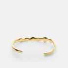 Armreif Chunky S, Edelstahl vergoldet
