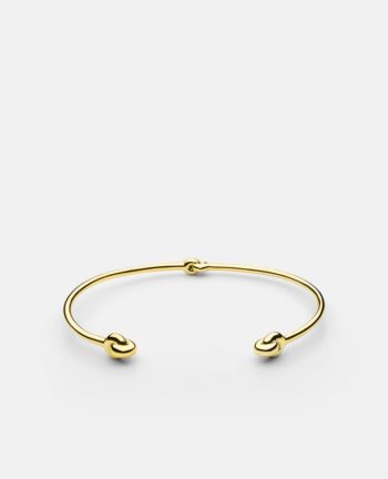 Armreif Knot Petit, Edelstahl vergoldet