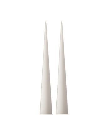 Kegelkerze 2er, White Ash