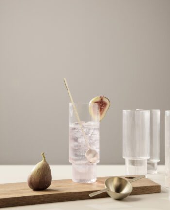 Ripple Long Drink Glasses 4er-Set, Clear