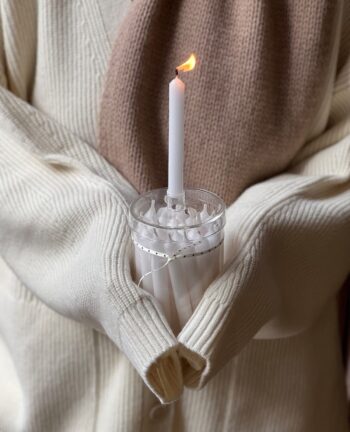 Willkommen Kerzenglas, Offwhite