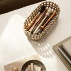 Ceramic Basket Cashmere, Oval