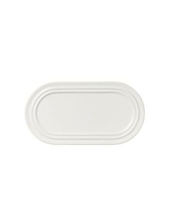 Willkommen Stevns Platte oval, white