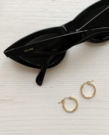 Ohrringe Hoops Gold, Medium