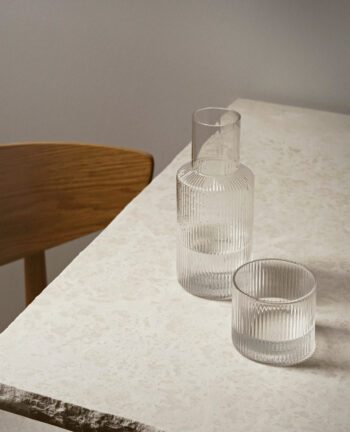 Ripple Carafe Set, Clear