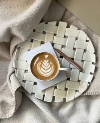 Plait Platter, Offwhite