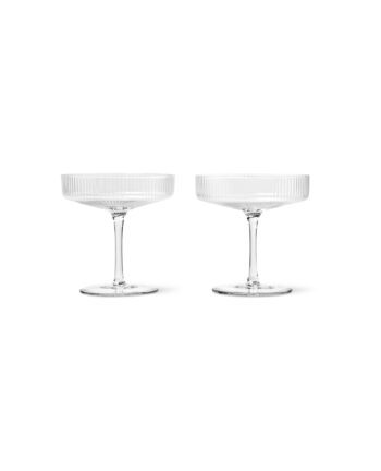 Ripple Champagner-Gläser, 2er Set