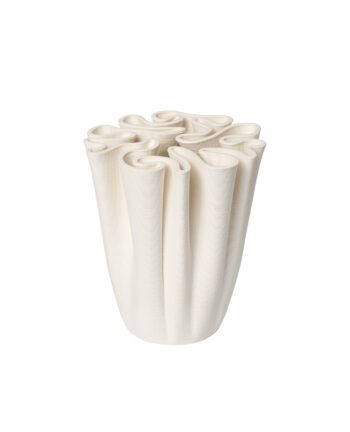 Dedali Vase h-18, Offwhite