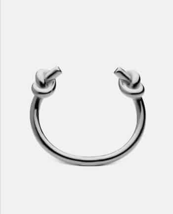 Armreif Knot Massiv S, Edelstahl