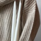 Smooth Stabkerzen 4er-Set, pure white