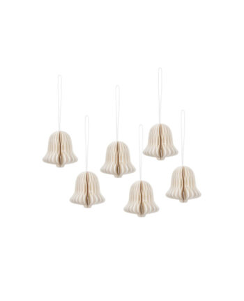 Chime Bell Christbaumschmuck, Offwhite