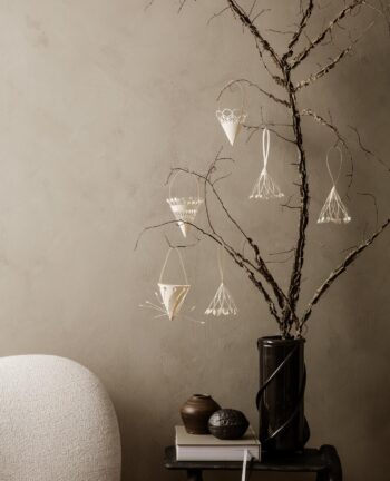 Christmas Paper Cones, White