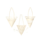 Christmas Paper Cones, White