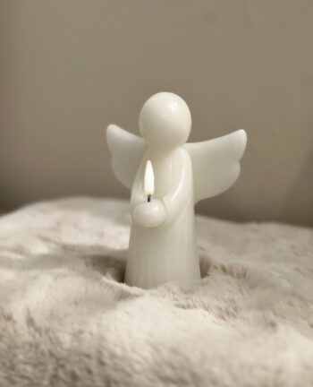 Schutzengel Kerze LED, Vanille