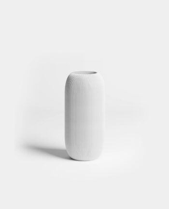 Willkommen Lyft Vase Medium, White