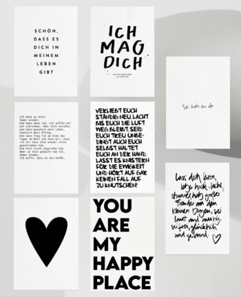 Willkommen Kartenset LOVE